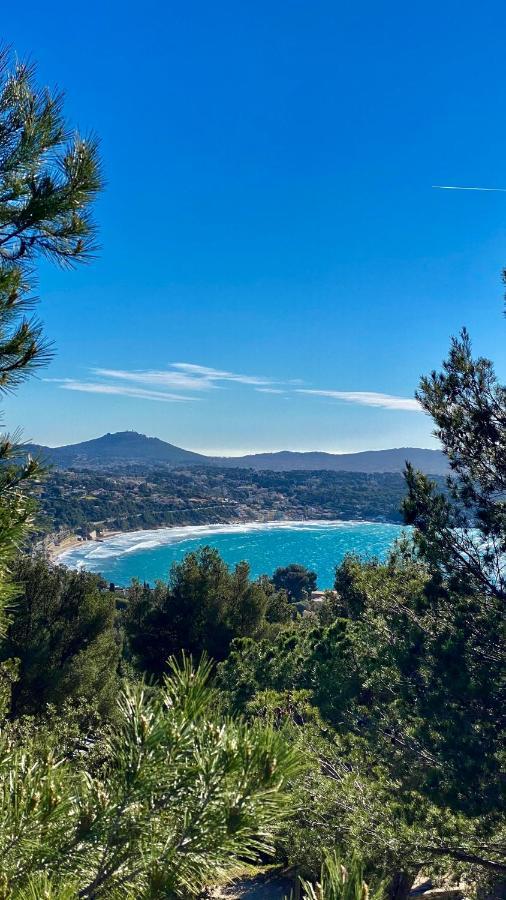 Vue Mer Panoramique Et Piscine 방돌 외부 사진